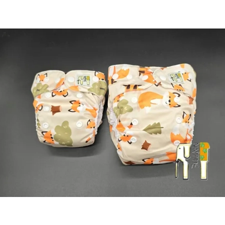 Pieluszka wielorazowa Kieszonka Coolmax NB 1,5-8 kg – Liski | NappiMe®